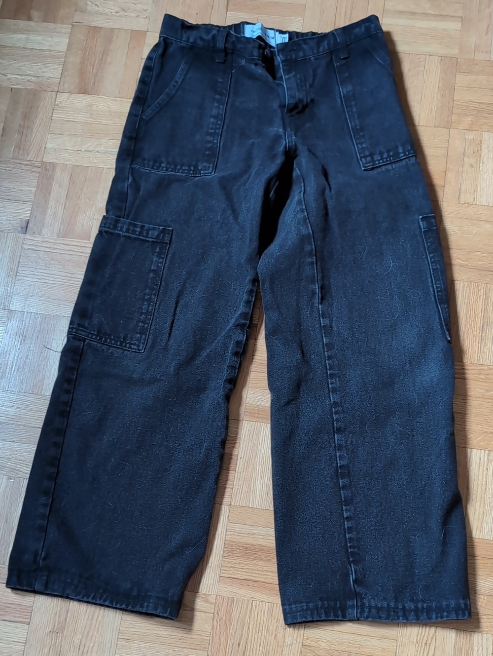 Women's Black Cargo Jeans